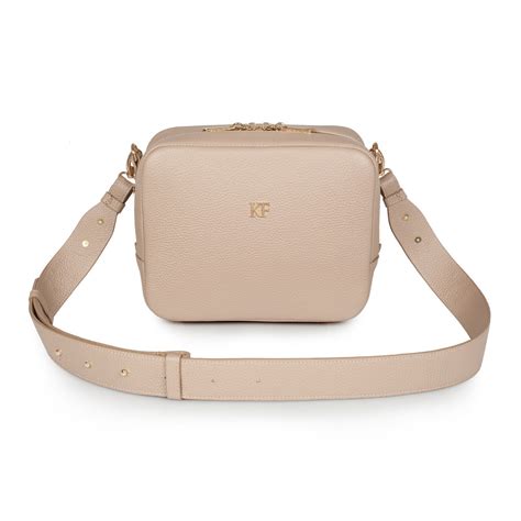 small beige crossbody bag